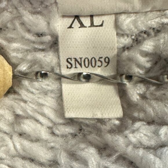 Angashion red black buffalo plaid 1/4 zip woman’s size XL fleece jacket - Picture 6 of 7